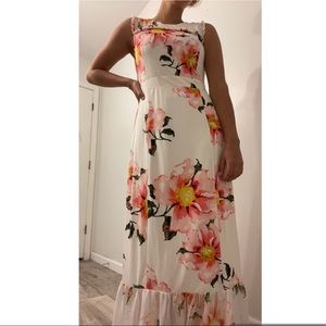 White flowered dress